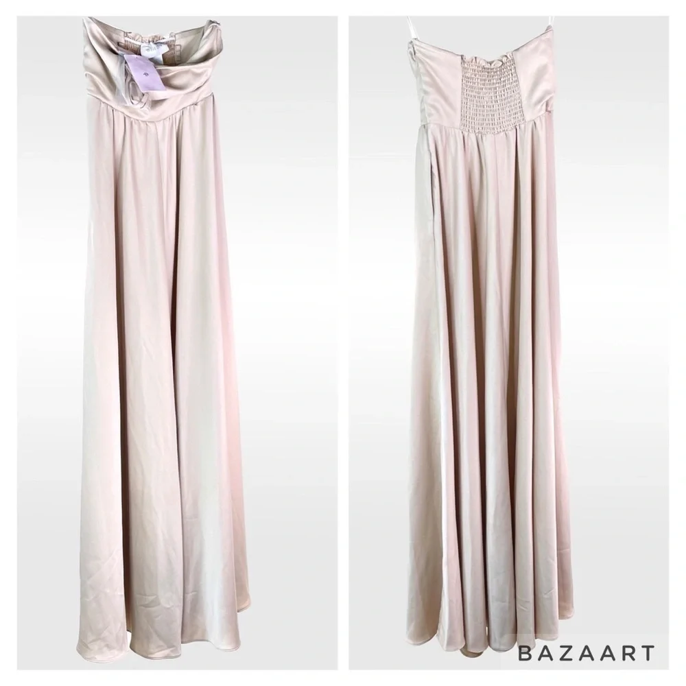 NWT BLDN Long Bridesmaid formal dress Size 6 - Picture 1 of 10